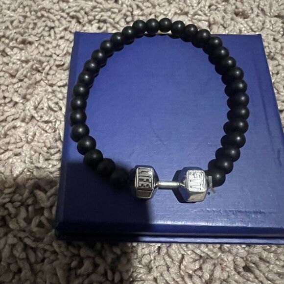 Fit life SILVER DUMBBELL BRACELET - Picture 7 of 7